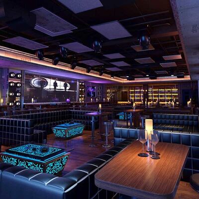 Night Club Long Bench Pu Leather Vip Strip Booth Seating KTV Bar Furniture