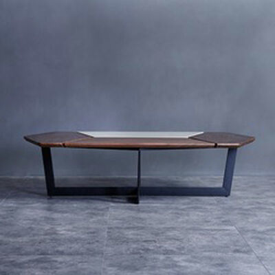 Minimalist Style Luxury Center Tables Retro Unique Shape Two Tone Color Palette