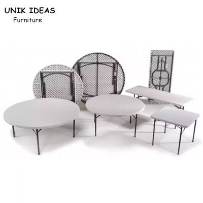 Хорошая цена портативная машинка круглого стола HDPE 5ft пластиковая складная для на открытом воздухе события партии онлайн