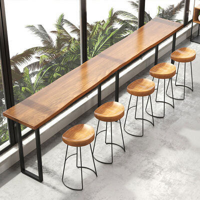 Хорошая цена Bar Furniture Customization Height High Stools Wooden Industrial Metal Bar Table and Chairs онлайн