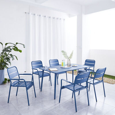 Хорошая цена Цветная терраса Балконная мебель Складируемая для открытого сада Кофейный стол и стул Водостойкие онлайн