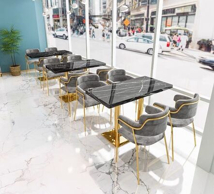 Хорошая цена Velvet Design Commercial Pub Hookah Lounge Restaurant Booth Sofa and Restaurant Table Chairs Set for Sale онлайн