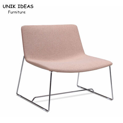 Хорошая цена Современная удобная одиночная софа Seater без гостиницы акцента оружий безрукой розовой онлайн