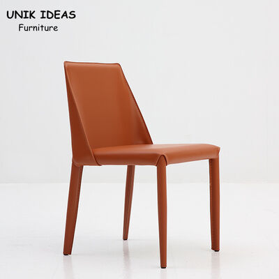 Хорошая цена Обедать рамки металла современного серого цвета кожаный предводительствует 17 дом высоты места дюйма 43.18CM онлайн